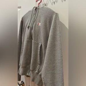 Champion Reverse Weave Grey Zip-Up Men’s Small